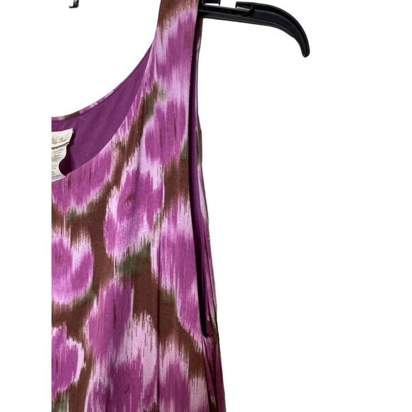 Matilda Jane Hello Lovely Adore Me Purple Floral Hi Low Jersey Dress Women Large - Picture 5 of 8